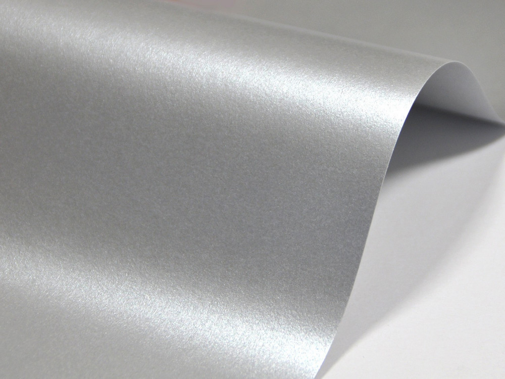 Papier Majestic 250g - Real Silver, srebrny, A4, 20 ark.