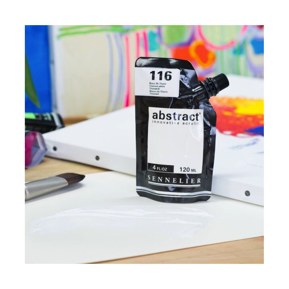 Farba akrylowa Abstract - Sennelier - 116, Titanium White, 120 ml