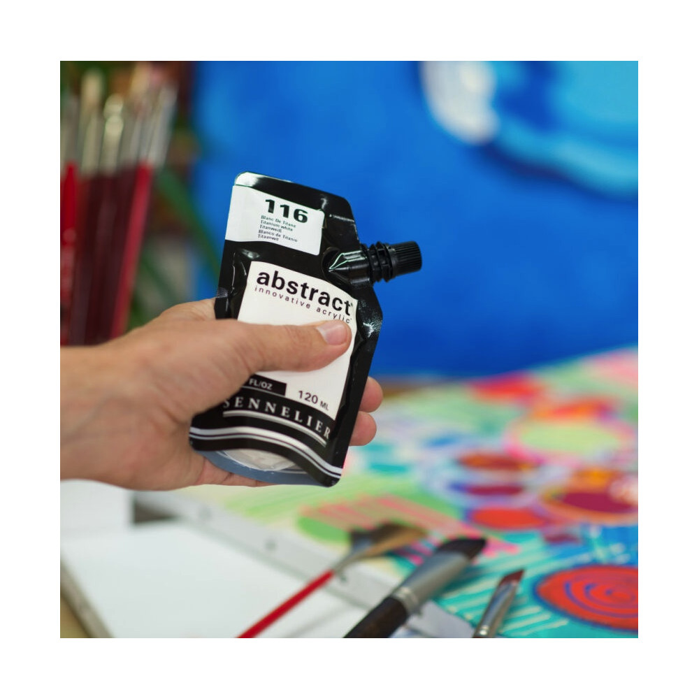 Farba akrylowa Abstract - Sennelier - 116, Titanium White, 120 ml