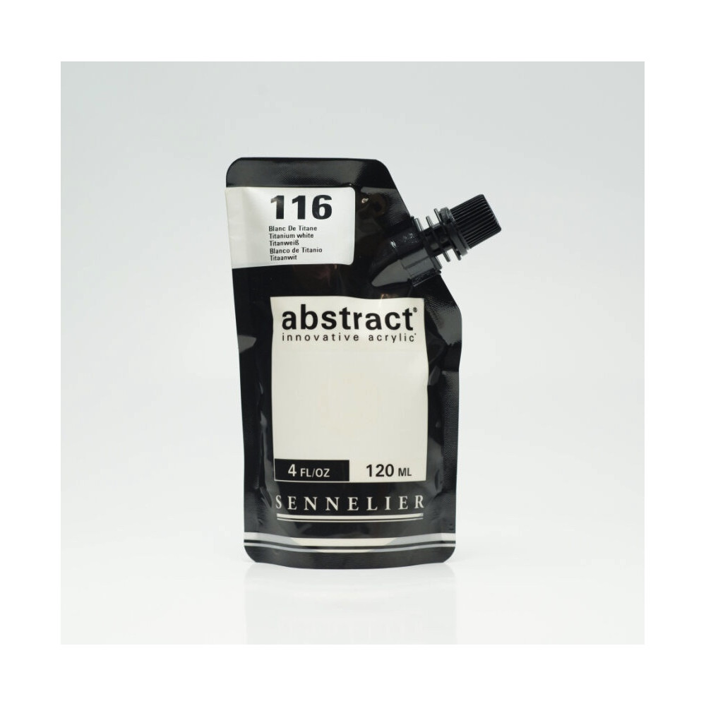 Farba akrylowa Abstract - Sennelier - 116, Titanium White, 120 ml