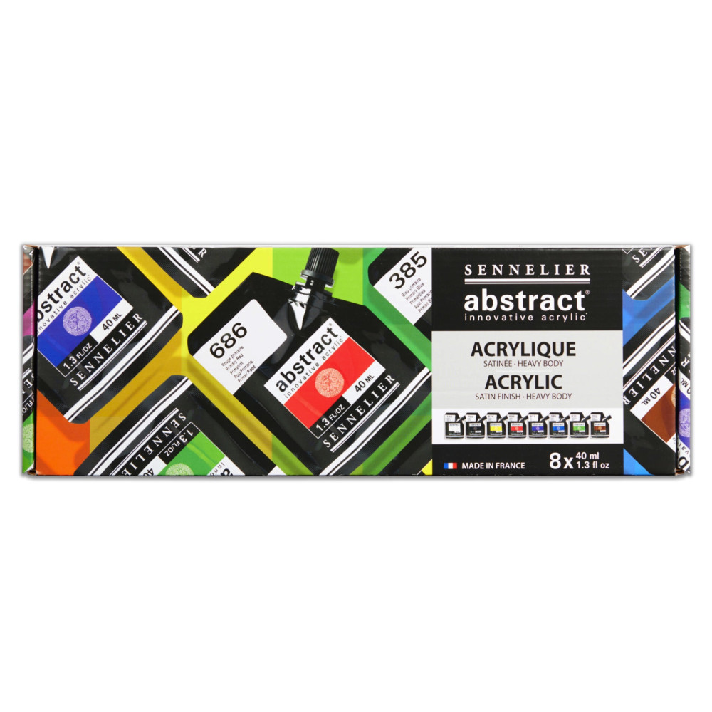 Set of Abstract acrylic paints - Sennelier - 8 x 40 ml