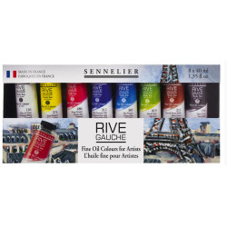 Zestaw farb olejnych Rive Gauche - Sennelier - 8 x 40 ml