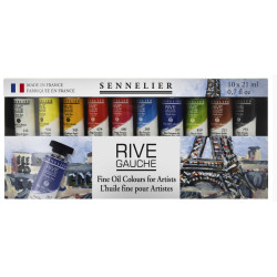 Set of Rive Gauche fine oil paints - Sennelier - 10 x 21 ml
