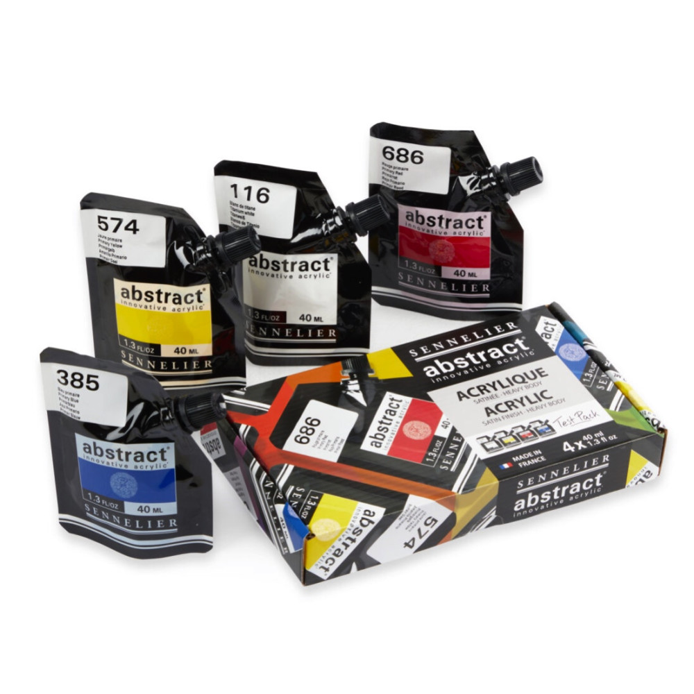 Set of Abstract acrylic paints - Sennelier - 4 x 40 ml