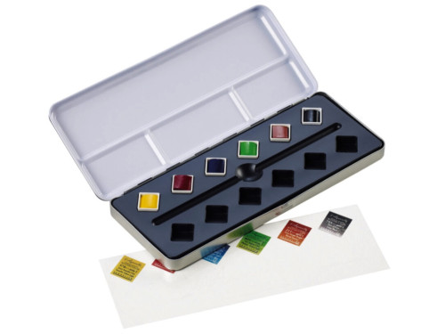 Set of l'Aquarelle Experience watercolor half-pans - Sennelier - 6 pcs.