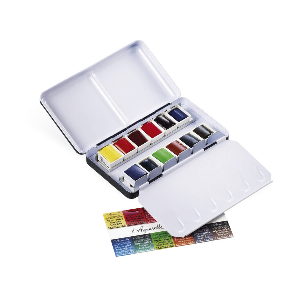 Zestaw akwareli w półkostkach l'Aquarelle - Sennelier - 12 szt.