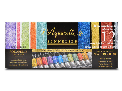 Zestaw akwareli l’Aquarelle Iridescent - Sennelier - 12 x 10 ml