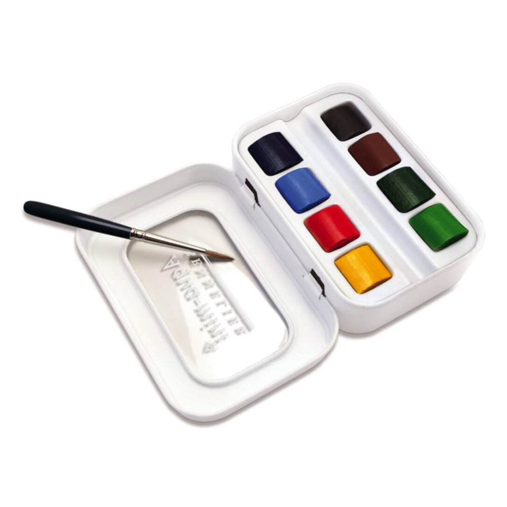 Set of l'Aquarelle Aqua-mini watercolor half-pans - Sennelier - 8 pcs.