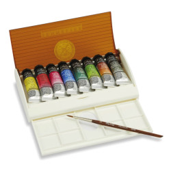 Set of l’Aquarelle Travel Box watercolor paints - Sennelier - 8 x 10 ml