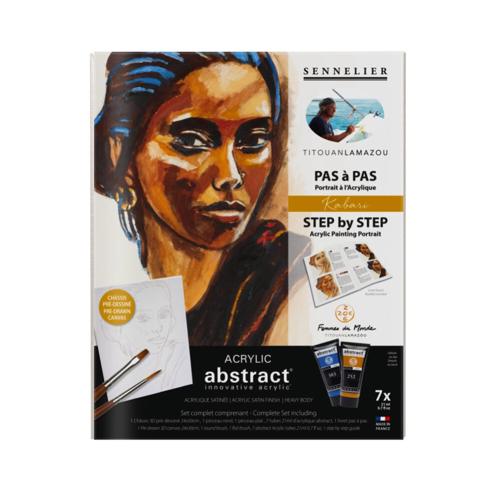 Zestaw artystyczny do malowania Abstract - Sennelier - Kabari