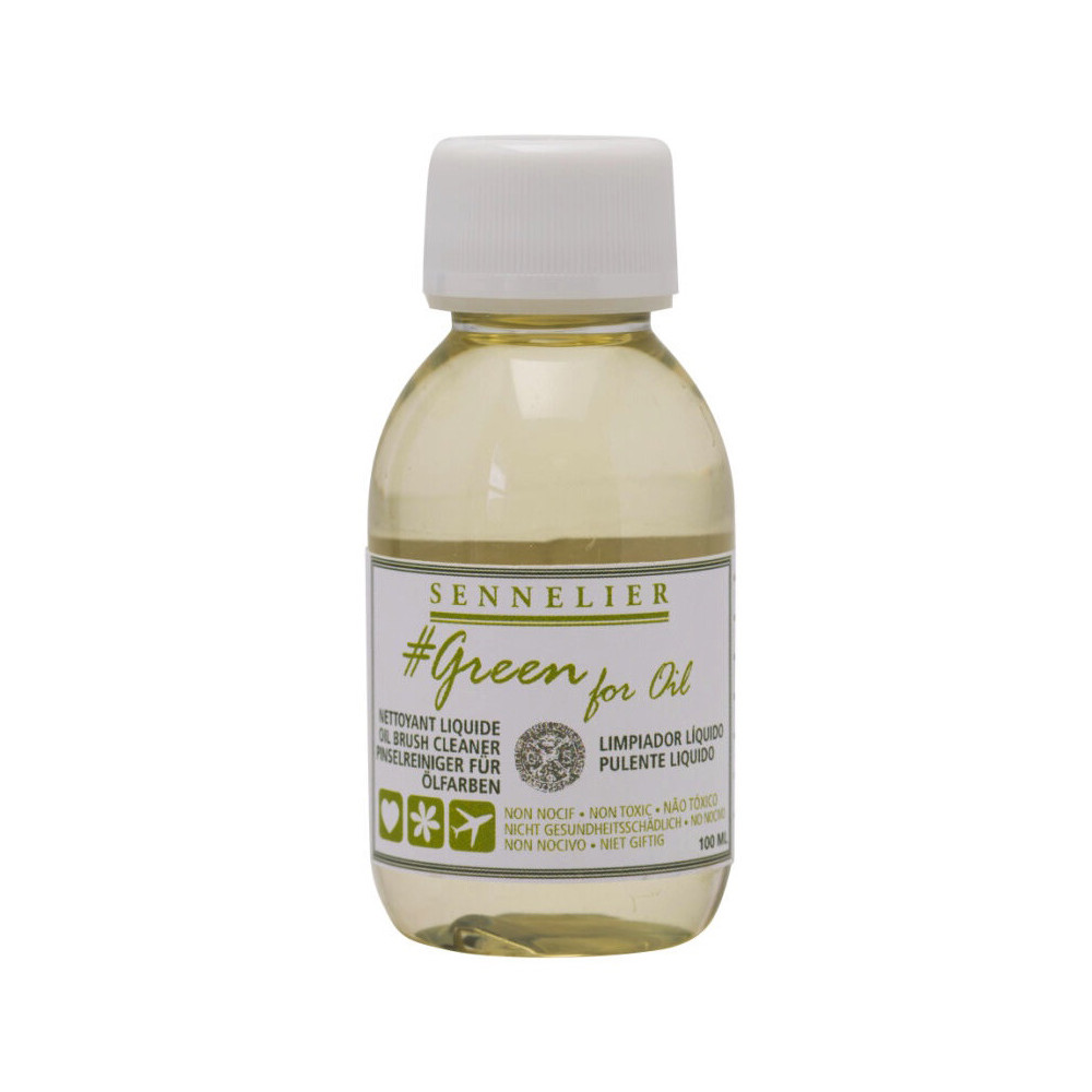 Płyn do czyszczenia pędzli Green For Oil - Sennelier - 100 ml