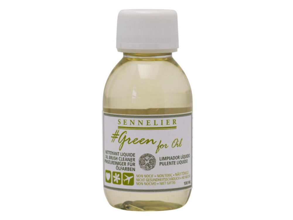 Płyn do czyszczenia pędzli Green For Oil - Sennelier - 100 ml