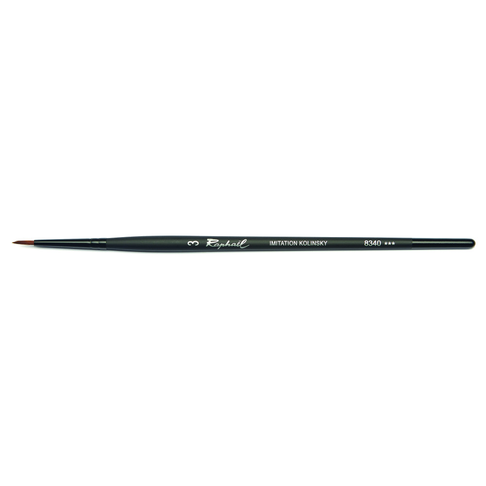 Round, synthetic bristles, Stradivarius brush, 8340 series - Raphael - no. 3