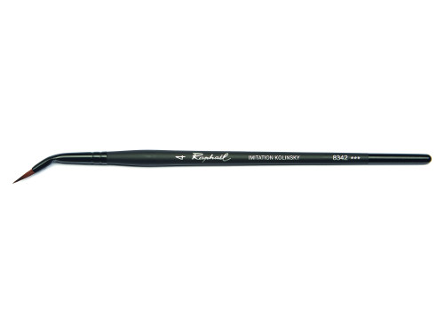 Curved round, synthetic bristles, Stradivarius brush, 8342 series - Raphael - no. 4