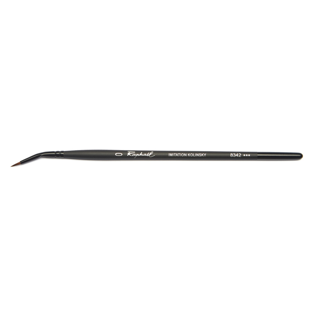 Curved round, synthetic bristles, Stradivarius brush, 8342 series - Raphael - no. 0