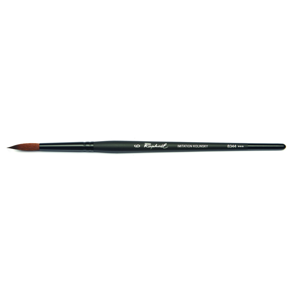 Fine round, synthetic bristles, Stradivarius brush, 8344 series - Raphael - no. 6