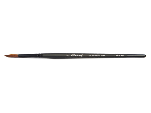 Fine round, synthetic bristles, Stradivarius brush, 8344 series - Raphael - no. 4