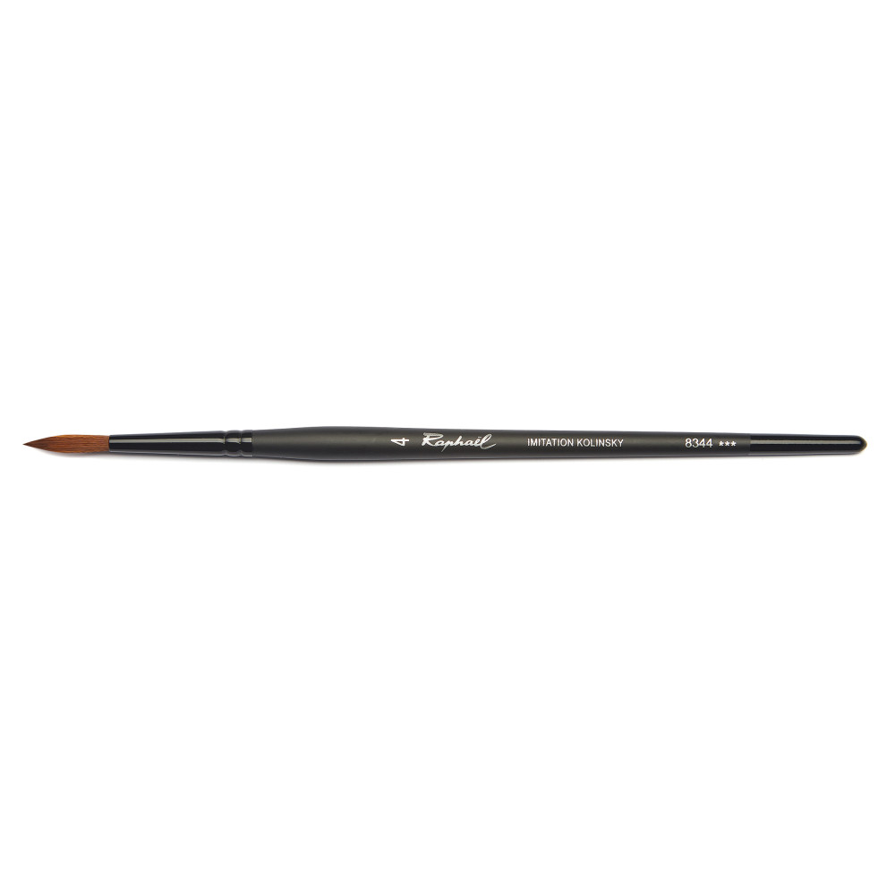 Fine round, synthetic bristles, Stradivarius brush, 8344 series - Raphael - no. 4