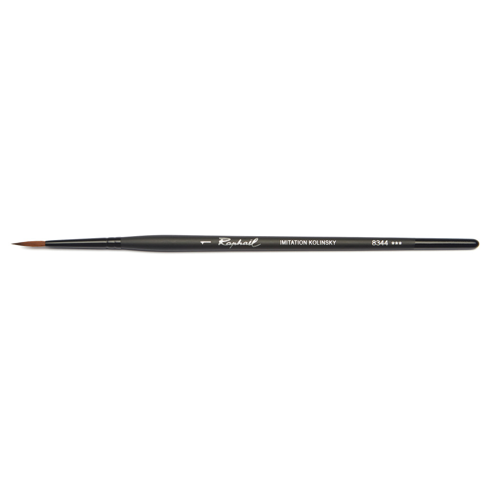 Fine round, synthetic bristles, Stradivarius brush, 8344 series - Raphael - no. 1