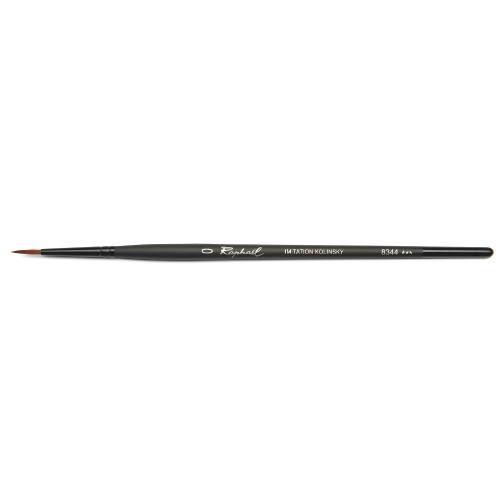Fine round, synthetic bristles, Stradivarius brush, 8344 series - Raphael - no. 0