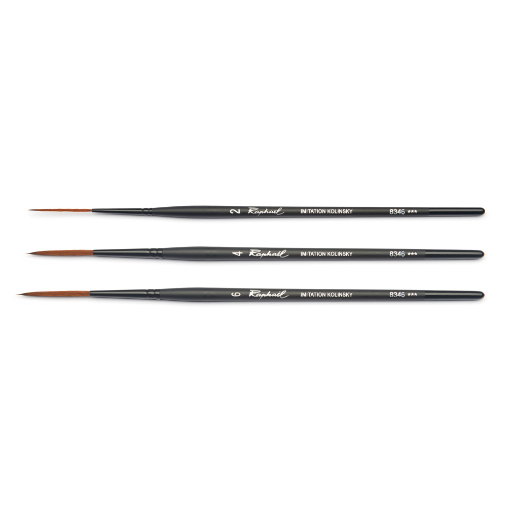 Liner, synthetic bristles, Stradivarius brush, 8346 series - Raphael - no. 4