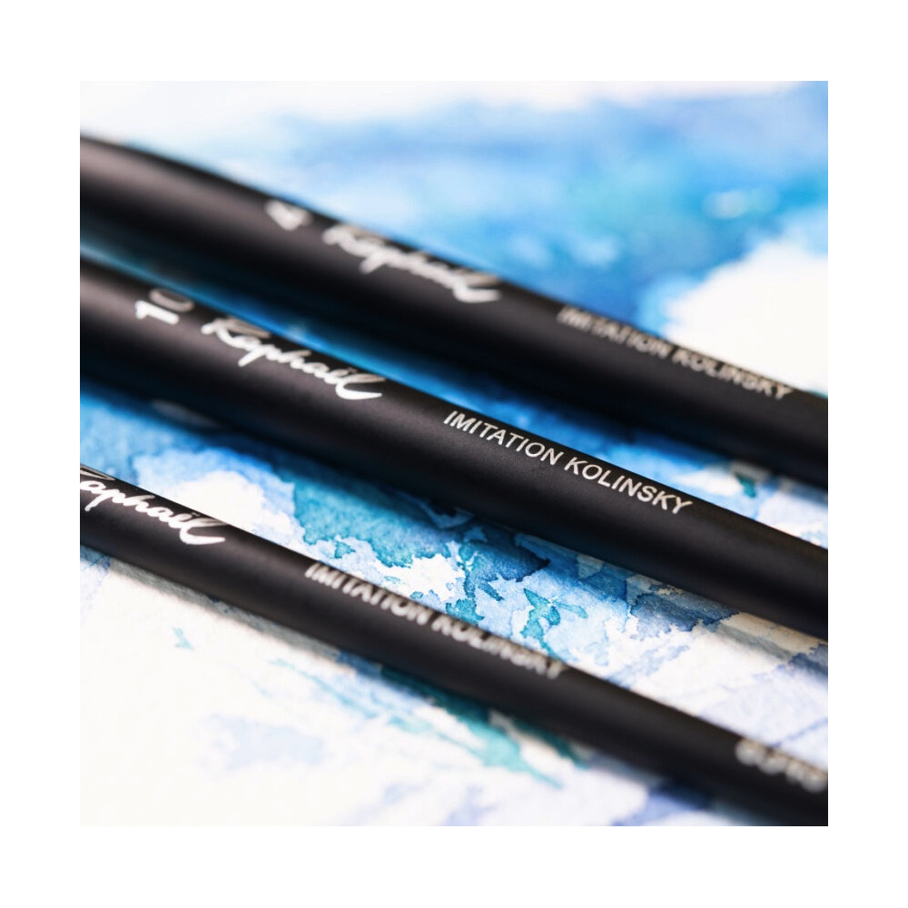 Round, synthetic bristles, Stradivarius brush, 8348 series - Raphael - no. 0