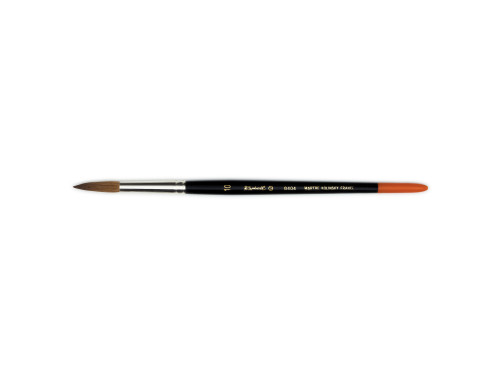 Round natural bristles Martre Kolinsky brush 8404 series - Raphael - no. 10