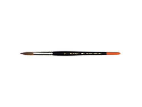 Round natural bristles Martre Kolinsky brush 8404 series - Raphael - no. 9
