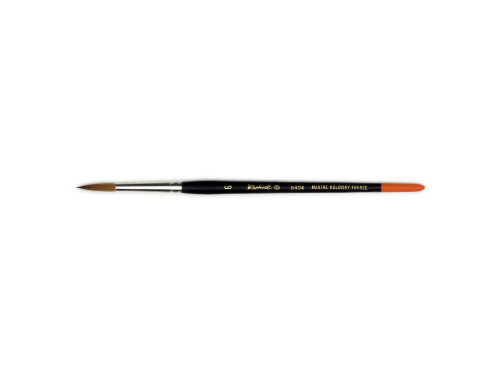 Round natural bristles Martre Kolinsky brush 8404 series - Raphael - no. 6