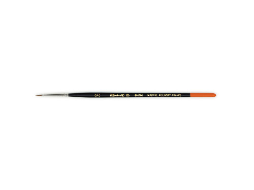 Round natural bristles Martre Kolinsky brush 8404 series - Raphael - no. 4/0