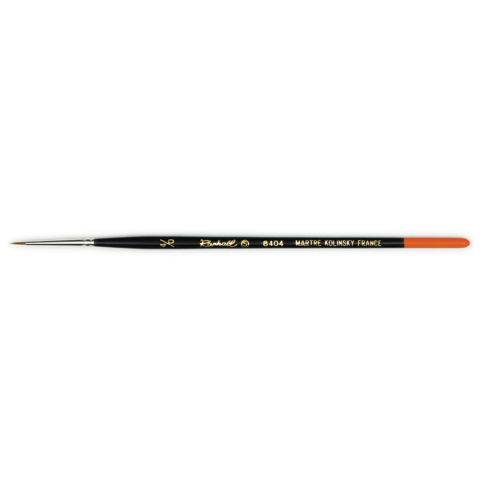 Round natural bristles Martre Kolinsky brush 8404 series - Raphael - no. 4/0