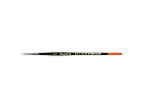 Round natural bristles Martre Kolinsky brush 8404 series - Raphael - no. 5/0