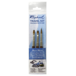 Travel brush set no. 1 - Raphael - 3 pcs.