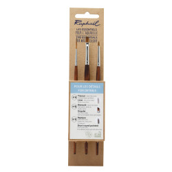 For Details Precision watercolor brush set - Raphael - 3 szt.