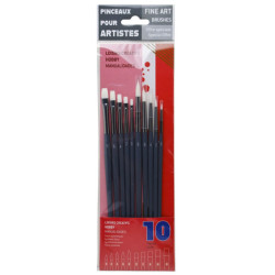 Hobby synthetic brush set - Raphael - 10 pcs.