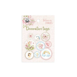 Decorative tag set - Piątek Trzynastego - Believe in Fairies 01, 9 pcs.