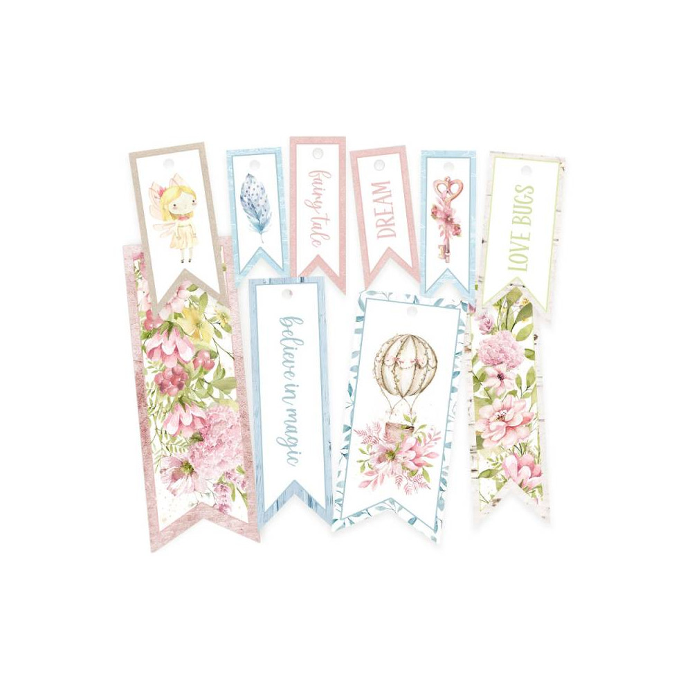 Decorative tag set - Piątek Trzynastego - Believe in Fairies 02, 10 pcs.