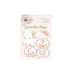 Decorative tag set - Piątek Trzynastego - Believe in Fairies 04, 6 pcs.