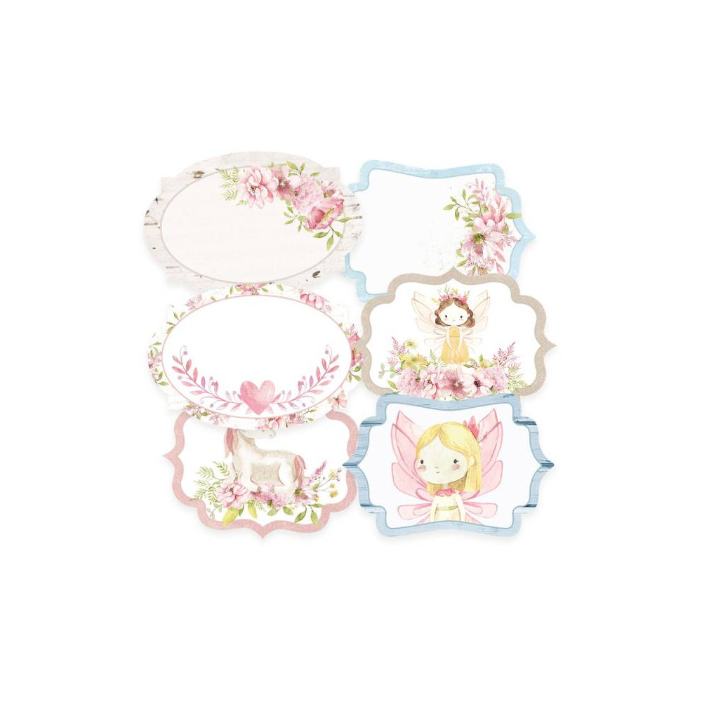 Decorative tag set - Piątek Trzynastego - Believe in Fairies 04, 6 pcs.