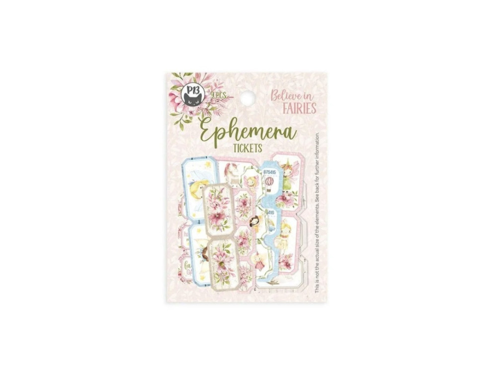 Set of Ephemera tickets - Piątek Trzynastego - Believe in Fairies 24 pcs.