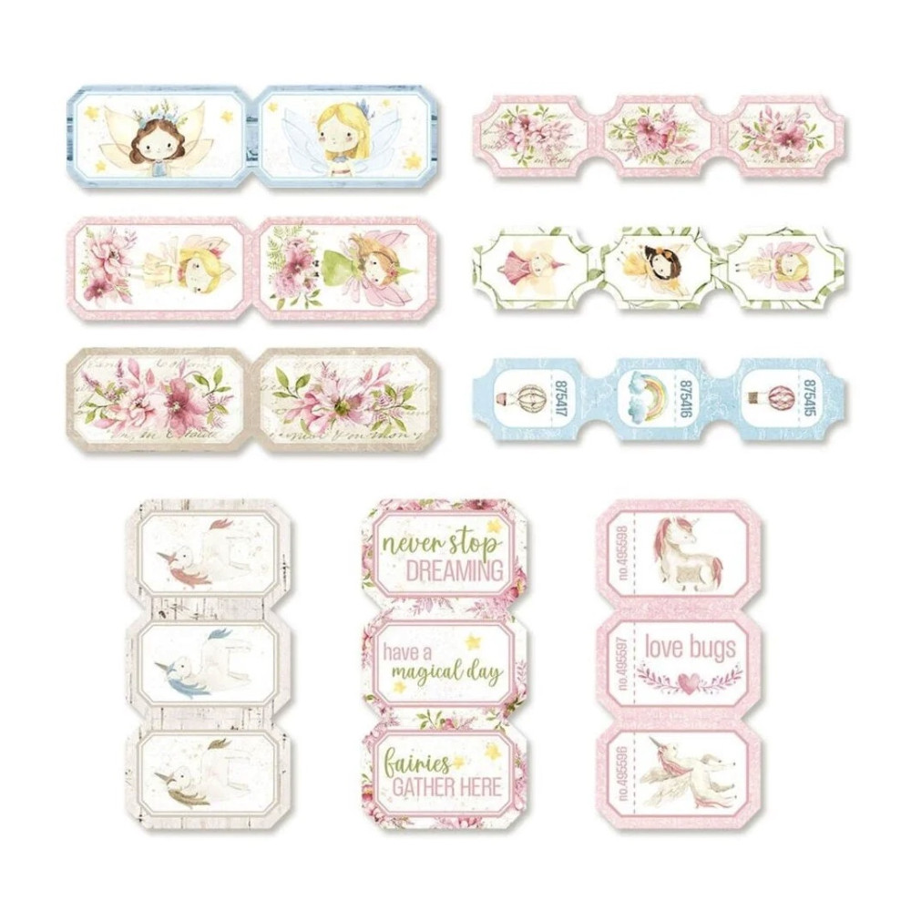 Zestaw bilecików Ephemera - Piątek Trzynastego - Believe in Fairies, 24 szt.