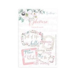 Ephemera Frames & Words - Piątek Trzynastego - Birdhouse, 12 pcs.