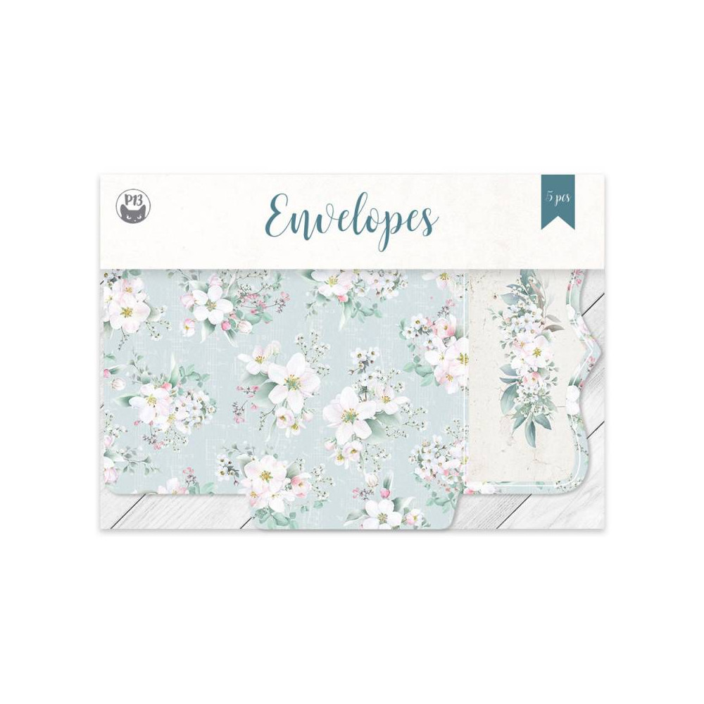 Set of mini envelopes 9 x 12 cm - Piątek Trzynastego - Birdhouse, 5 pcs.