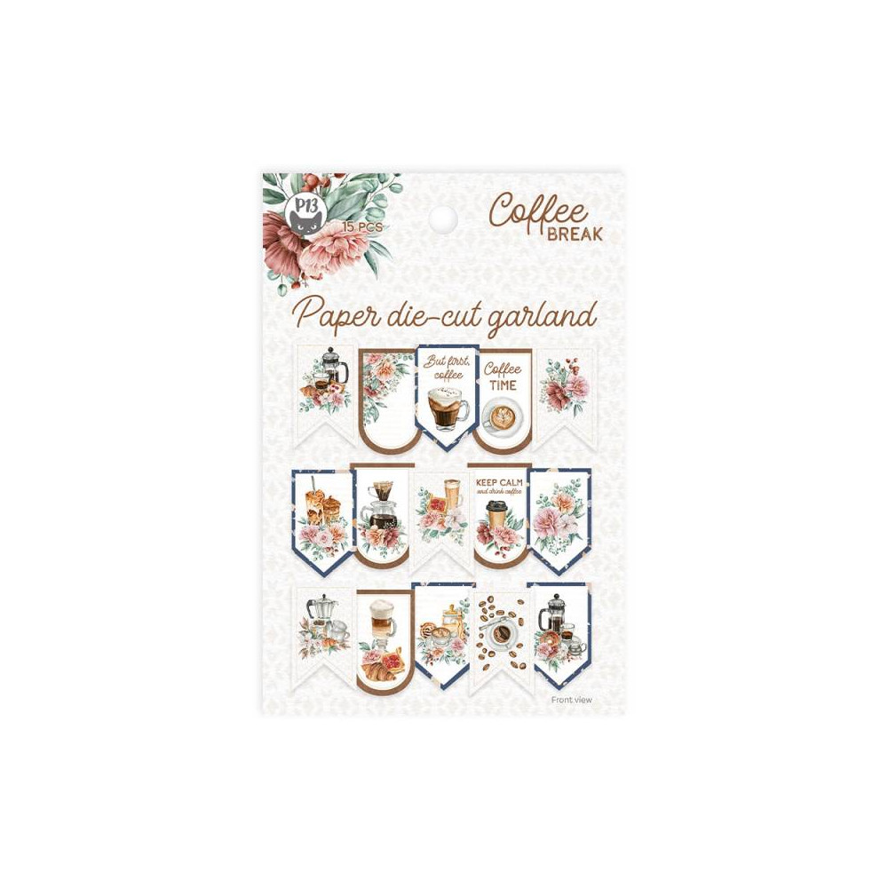 Paper die-cut garland - Piątek Trzynastego - Coffee Break