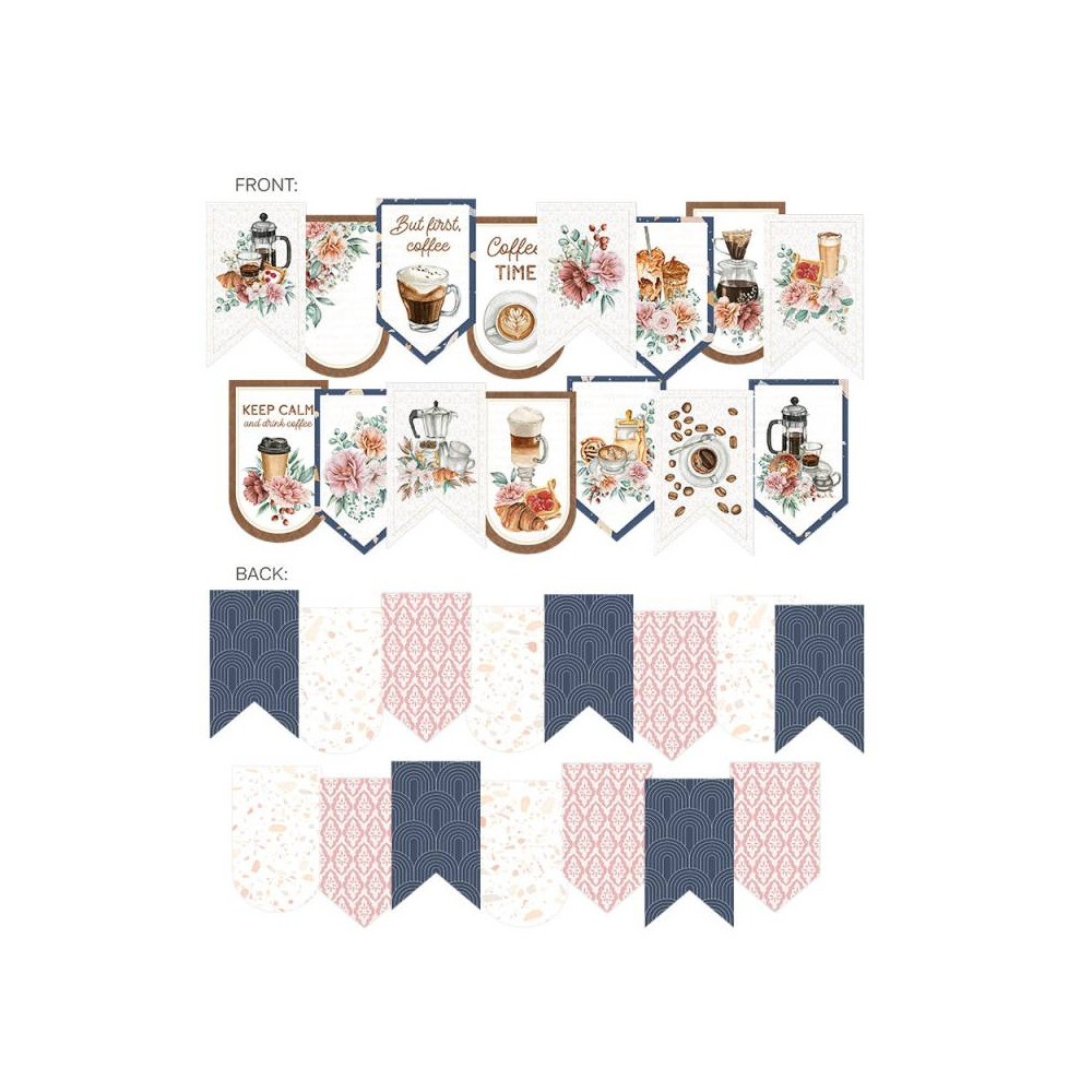 Benerek papierowy die cut - Piątek Trzynastego - Coffee Break