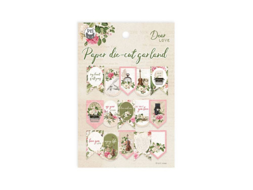 Banerek papierowy die-cut - Piątek Trzynastego - Dear Love