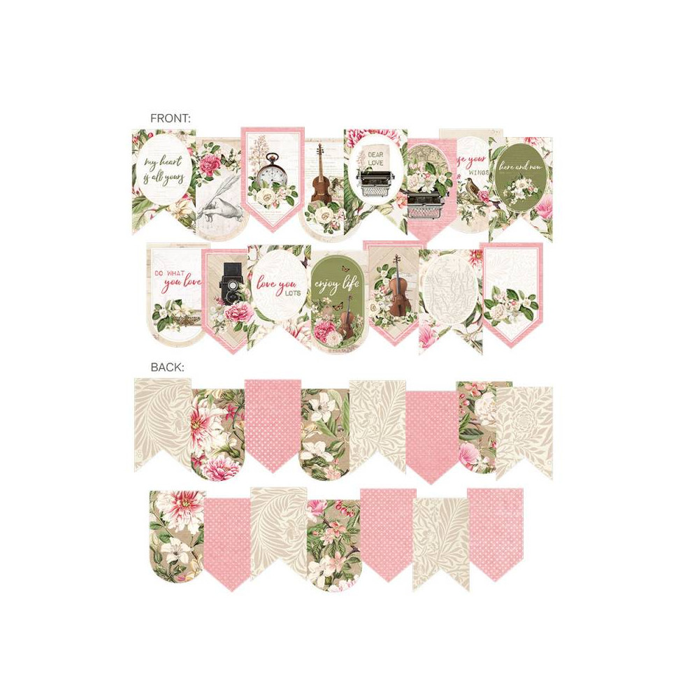 Banerek papierowy die-cut - Piątek Trzynastego - Dear Love