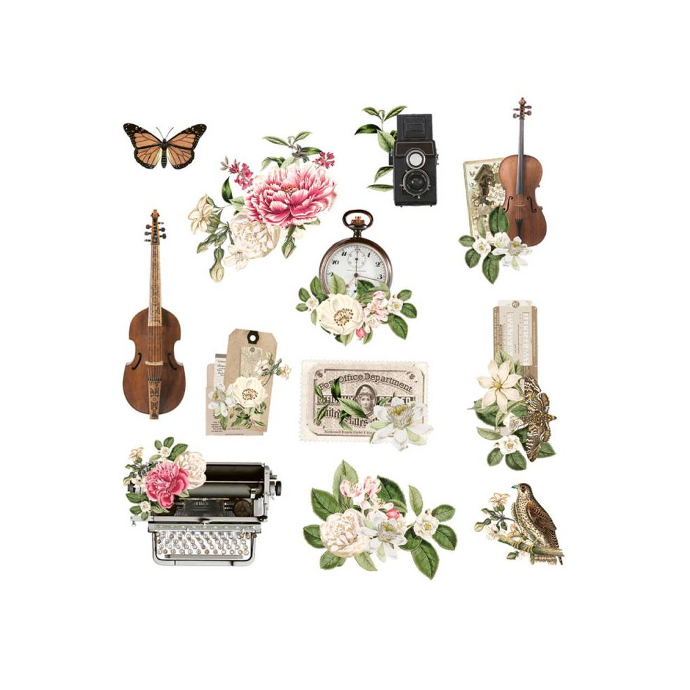 Ephemera bits & pieces - Piątek Trzynastego - Dear Love, 12 pcs.