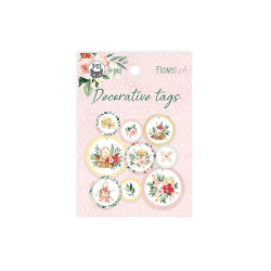 Tags set - Piątek Trzynastego - Flowerish 01, 9 pcs.