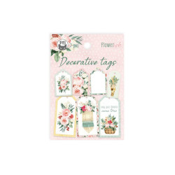 Tags set - Piątek Trzynastego - Flowerish 03, 7 pcs.